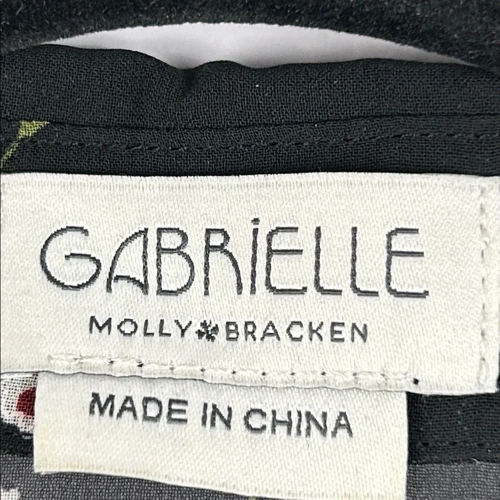 Molly Bracken Gabrielle Floral Sheer Sleeveless Cinched Back Blouse Size 16W - Picture 6 of 14